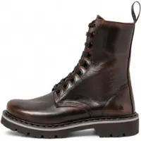 Art unisex. 1116715EG003_012 Bottines en cuir 1167 Marina marron (41), Plat, Fermeture éclair, Casuel