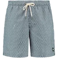 Shiwi Shorts de bain 'Mike' vert foncé / blanc