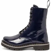 Art unisex. 111671166003_0B0 Bottines en cuir 1167 Navy (37), Plat, Fermeture éclair, Casuel, Marine