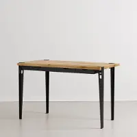 TIPTOE Monochrome Bureau Reclaimed Wood | Graphite Black