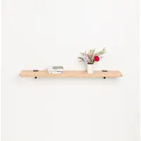 TIPTOE Solid Oak Étagère Murale Graphite Black | 120x20cm