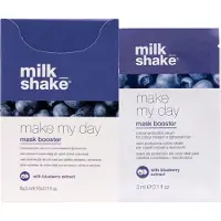 Ginza.se Make My Day Mask Booster with Blueberry Extract 6 x 3ml - Sérum de protection de la couleur des cheveux pour les cheveux colorés ou décolorés - Pack de 6