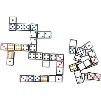 Toi-Toys - Jeu de dominos - jeu de chiffres et de couleurs polyvalent jeu de société jeu familial jeu de réflexion