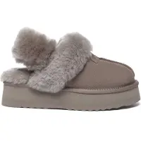 EVER AU Pantoufle 'Fantail' gris