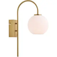 Herstal Applique Murale , Ballon, dimmable, Or / laiton, Salon / séjour, Verre, Moderne