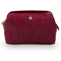Pip studio trousse de toilette Cosmetic Purse Velvet Quiltey Days Red bordeaux