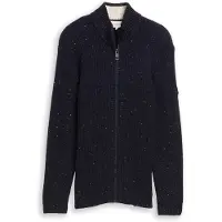 Tom Tailor Vestes en maille bleu marine / blanc