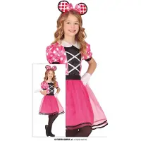 Guirca Mousy Girl Costume Rose 5-6 Years
