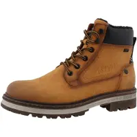 Mustang Bottines à lacets 'Merem' caramel / noir