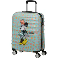 American Tourister trolley Wavebreaker Disney Spinner 55 / 20 TSA Disney FL Minnie Pastel Dots turquoise