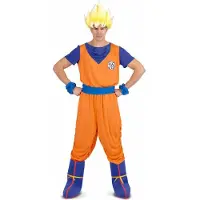 MOM Goku With Pants T-shirt Covers And Bracelets Costume Orange M