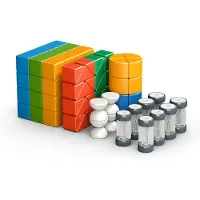 Geomag Magicube 4 Shapes Recycled Bulk 128 pcs (087177)
