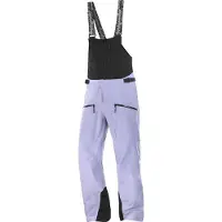 Salomon - Salopette de ski imperméable - Absolute 3L Bib M Blue Granite/Deep Black pour Homme - Taille M - Violet