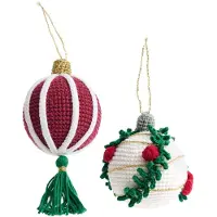 Rico Kit de crochet Ricorumi Variation Or ¿ Boules de Noël festives x2 ¿ Rico Design