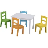 Classic World Table avec 4 chaises - Ensemble convivial et élégant