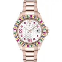 Philipp Plein Montre à affichage analogique 'Lady Empire' or rose
