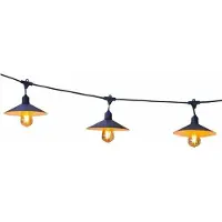 Lumisky Guirlande lumineuse solaire d'extérieur - - VINTY LIGHT SOLAR - 6 m - 10 ampoules à filament - LED blanc chaud