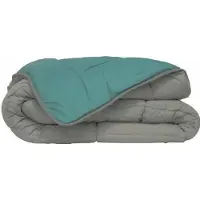 Poyet Motte Duvet Poyet Motte Gris Vert 200 x 200 cm - Couverture Confort Premium 400 g/m²