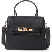 L.credi sac à épaule bandoulière sac à main Konstanze Crossbody Bag Black noir