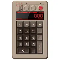 8Bitdo Retro 18 (Pavé numérique, Filaire, Sans fil), Clavier, Gris