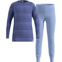 Odlo Long Active Warm Eco Long Sleeve Base Layer Set Bleu 10 Years Enfants