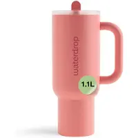 Waterdrop Explorer Tumbler gobelet en acier inoxydable avec paille Pink 1 pcs