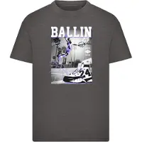 Mister tee T-Shirt 'Ballin Hard' bleu foncé / mélange de couleurs