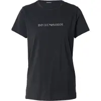 Emporio Armani pour femme. EW000408_AF13033 T-shirt Homie noir (XL), Homewear, Coton, Manche courte