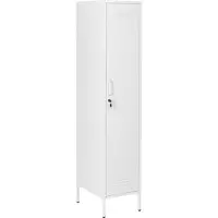 Beliani Meuble De Rangement Frome Métal Blanc