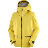 Salomon - Veste de ski imperméable - Absolute 3L Jkt M Cress Green pour Homme - Taille L - Jaune