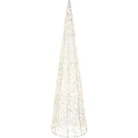 Lumineo Decorative cone with lights, 60 cm, outdoor use