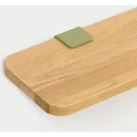 TIPTOE Solid Oak Étagère Murale Khaki Green | 45x20cm