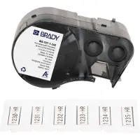 Brady M5-187-1-342 étiquette gaine thermorétractable 8,50 mm x 25,78 mm (d'origine) - noir sur blanc