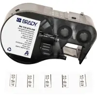 Brady M4-125-075-342 ruban pour gaine thermorétractable 19,05 mm x 6,00 mm (d'origine) - noir sur blanc