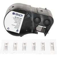 Brady M5-125-1-342 étiquette gaine thermorétractable 6,00 mm x 25,78 mm (d'origine) - noir sur blanc