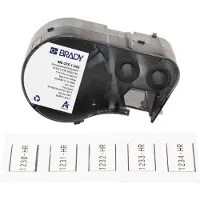 Brady M5-375-1-342 étiquette gaine thermorétractable 25,40 mm x 16,38 mm (d'origine) - noir sur blanc
