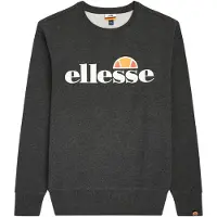 Ellesse Sweat-shirt 'Succiso' gris foncé / orange / rouge / blanc
