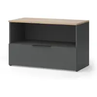 Vicco Commode Wido Anthracite/Sonoma 80x50cm avec 1 compartiment fermé, Model 57451