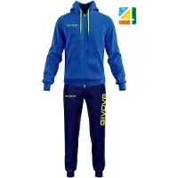 Givova King Cotone Terry Poker Tracksuit Rouge,Bleu 10-12 Years Enfants