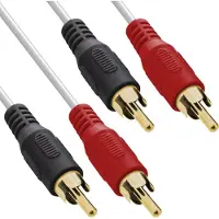 Intos 89938U câble audio 3 m 2 x RCA Blanc