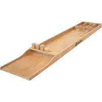 Cougar Jeu De Palets Classique Compétition, Bois | Table De Jeu De Palets 200 X 40 Cm, 30 Palets | Alésé Dans Le Creux Du Bois | Format Compétition