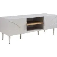 En.casa Table TV 'Starvili' avec 2 portes 120 x 40 x 45 cm Beige