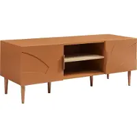 En.casa Table TV 'Starvili' avec 2 portes 120 x 40 x 45 cm rouille