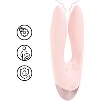 Loveline Amour - vibromasseur à double bras - silicone rose