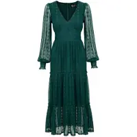 Hell Bunny Robe longue Rockabilly de - Rhianne Dress - XS - 4XL - pour Femme - vert - Taille L