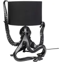 Kare design Lampe de table Octopus Noir 47cm (E27)