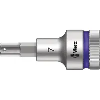Wera 8740 C HF Douille à embout Zyklop à emmanchement 1/2" avec fonction de retenue, 7 x 60 mm