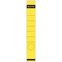 Leitz Etiquette de dos de dossier, 39 x 285 mm, longue, étroite, jaune convient pour standard et
