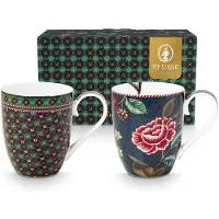 Pip studio Tasse Pip Studio Berry Blues 450 ml (Lot de 2)