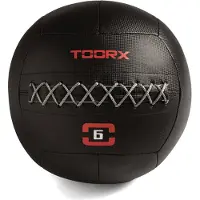 Toorx Professional Wall Ball Absolute– Balle de Médecine en Éco-Cuir pour Entraînement - 6 kg